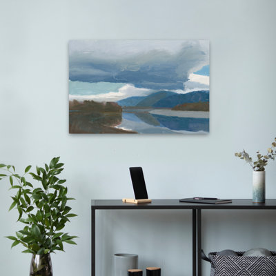 Blue And Brown A River View Art