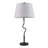 26.75” Black Peraza Table Lamp With Empire Lampshade