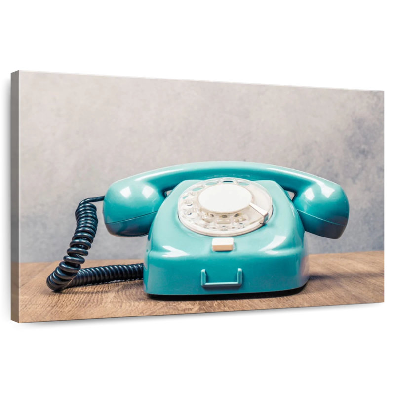 Téléphone à cadran rotatif Senne, H 24 po x l 36 po
