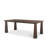 Rectangular Dark Brown Solid Wood Dining Table