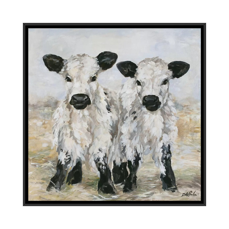 «Freckles And Speckles», peinture sur toile tendue, H 18 po x l 18 po x P 1,5 po, Toile avec cadre flottant noir