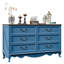 Commode à 6 tiroirs de 54 po de large avec commode de chambre à coucher-118028060