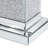 11.8''  Square Mirrored End Table With LED S, Modern Side Table With Crushed Diamond For Living Room, No Assembly Required