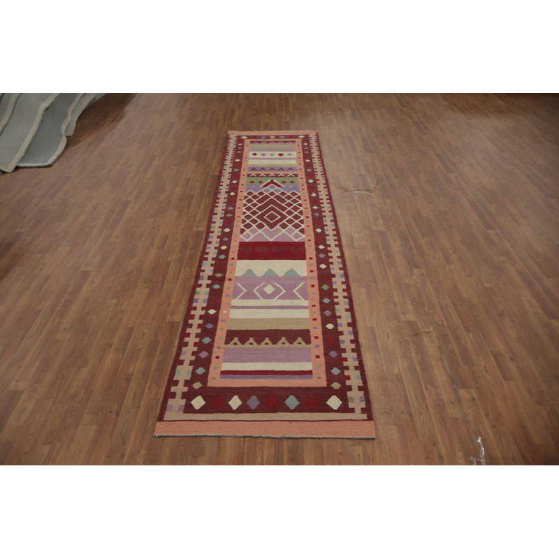 Tapis turc géométrique Kilim 3 x 13
