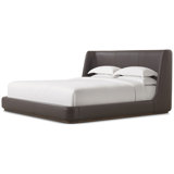 Lisbon Upholstered Wingback Bed