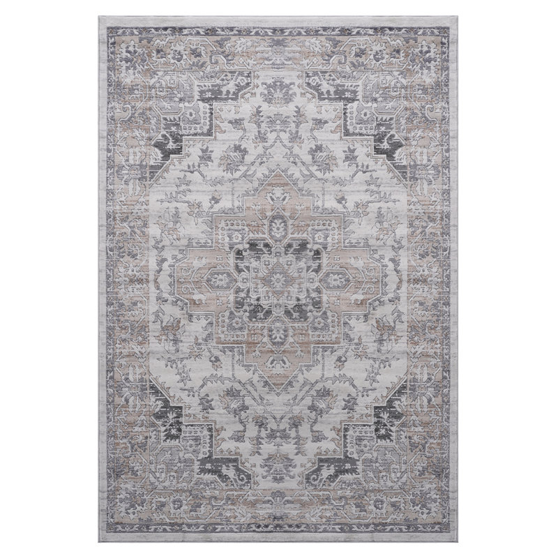 5x7 Style Area Rug In Beige. Living Room, Entryway, Office. Non-shedding, Stain . 0.34 Inch Pile. Easy To Clean Non-shedding Rug. Stylish For Dorm Study. , Maintenance. 0.34"