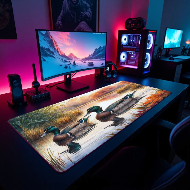 Polyester Desk Pad, 31.5x15.5