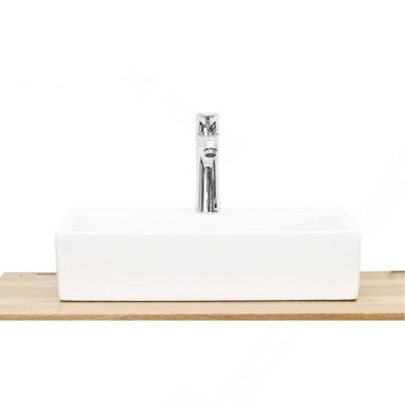 20.6" Square Ceramic Sink -Counter Basin
