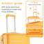 Ensembles de valises 4 pièces (14/20/24/28) Valise extensible légère et durable en PP