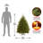 54' Lighted Fir Christmas Tree