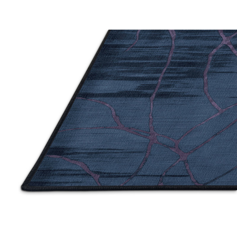 Tapis abstrait gris lavable à la machine, Carré 3 pi