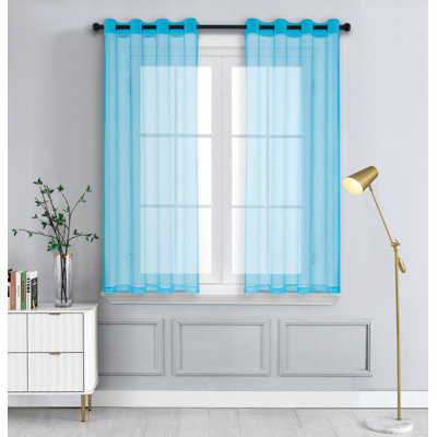 Goble Semi Sheer Curtains / Drapes Pair