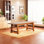 Thickened solid wood dining table