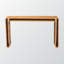 Console légère Karine en rotin tissé de style bohémien, H 30,28 po x l 51,83 po x P 14,62 po