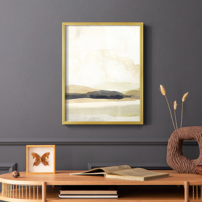Slate Movement I Framed Print - Solid Wood