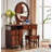 American-Style Solid Wood Storage Cabinet Integrated Makeup Vanities