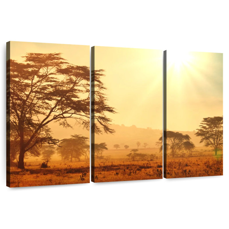 Sebbie African Savanna Sunrise, 42" H x 65" W