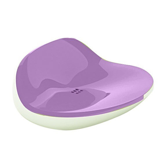 Plat à savon Waurika, Blanc / lilas