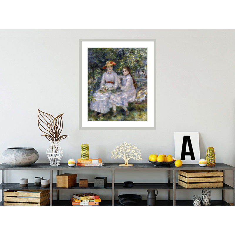 «The Daughters of Durand-Ruel» par Pierre-Auguste Renoir, impression giclée encadrée, H 39,44 po x l 33,5 po