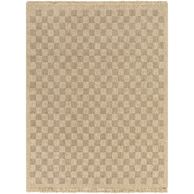 Abbie Machine Woven Checkered Area Rug, Runner 2'7" x 7'