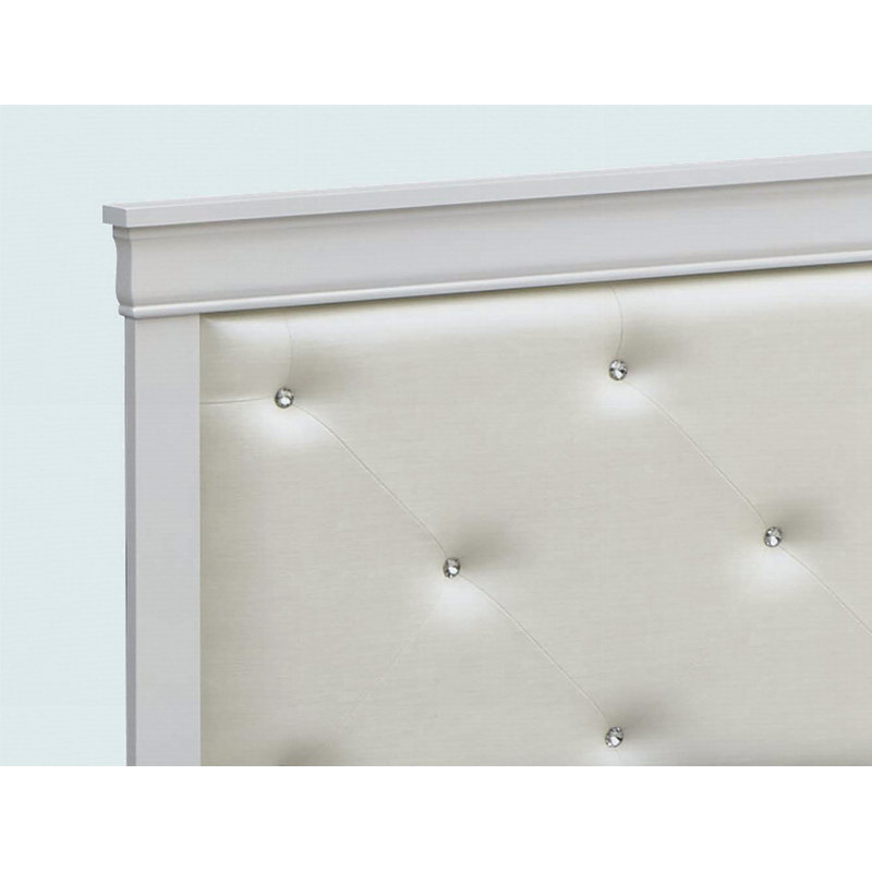 Elegant Silver Champagne Twin Bed
