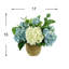 Hydrangeas Arranged in Straw Grass Pot