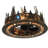Barringer 21 - Light Dimmable LED Wagon Wheel Chandelier