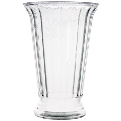 Vase en verre transparent