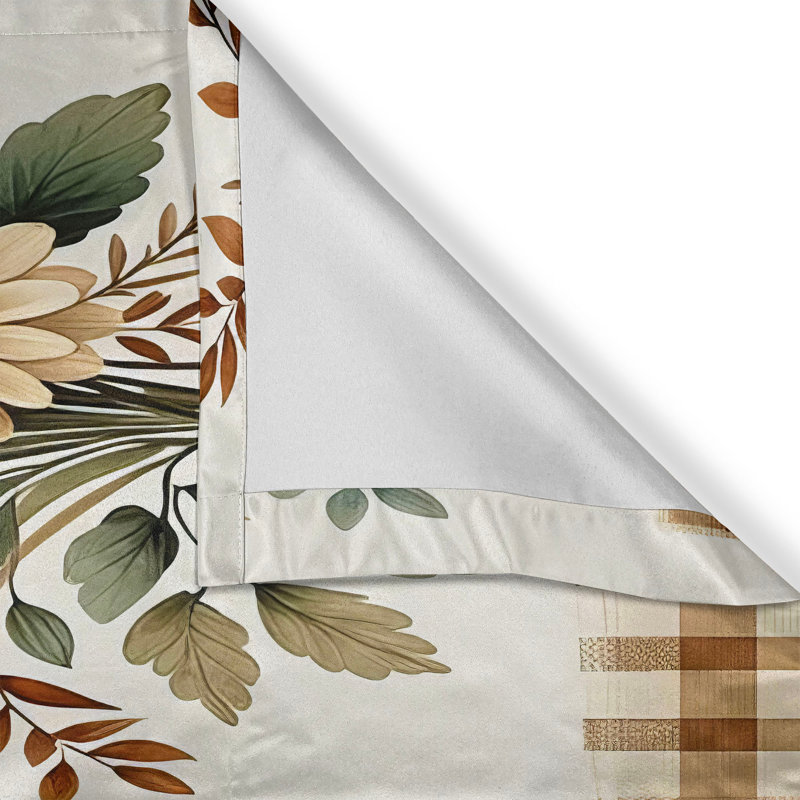 Floral Tailored Window Valance, 54" W x 12" L