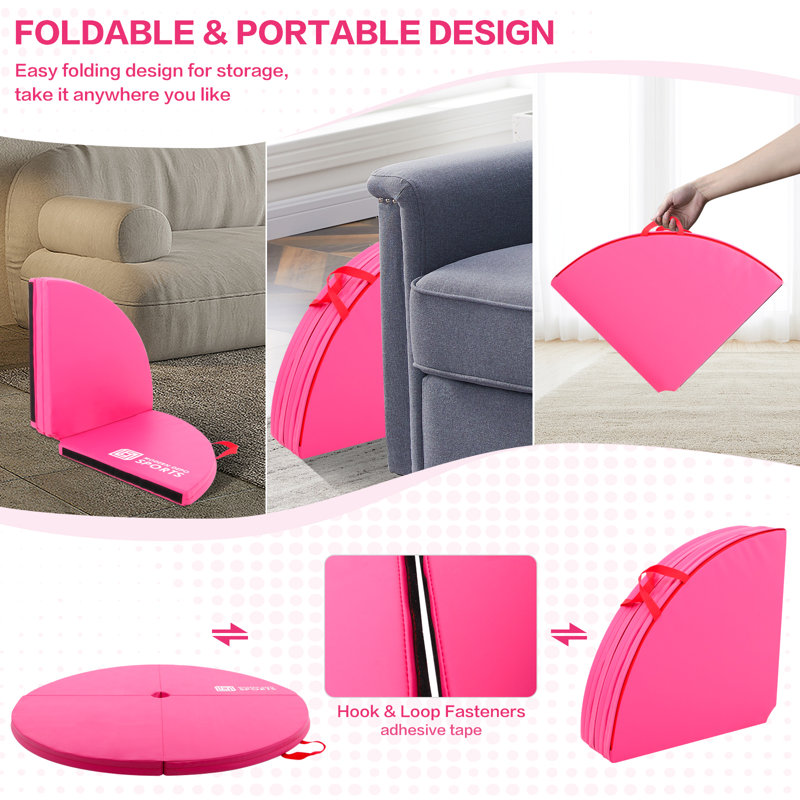 Pole Dance Mat Pole Mats Pliable, Rose