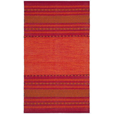 Bokard Hand Woven Cotton Striped Rug