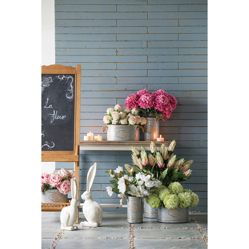 Ensemble de 3 pots décoratifs en métal Huxley
