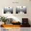 «Mountain Geometric Illusion Mountain», ensemble de 3 impressions sur toile par Jonathan A.-93058126