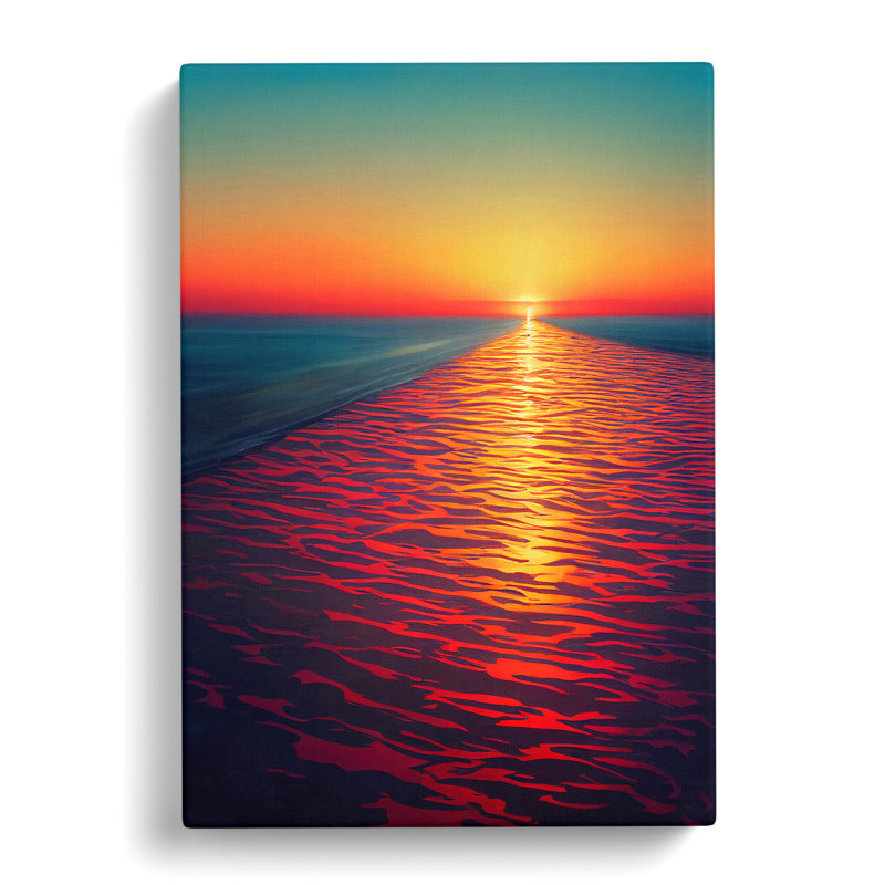 Sparkling Sunset - Wrapped Canvas, 76cm H x 50cm W x 3cm D