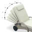 Chaise longue d'extérieur réglable en osier PE