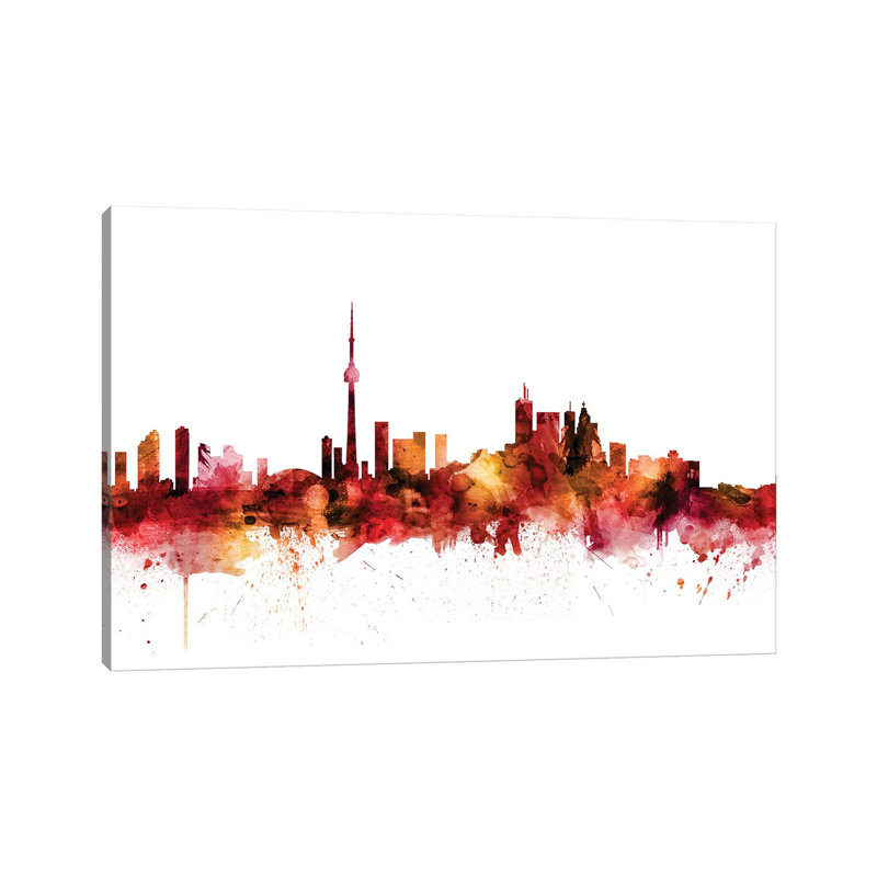 Toronto, Canada Skyline by Michael Tompsett - 1 Piece Wrapped Canvas Wall Art, 66.04 cm H x 45.72 cm W x 3.175 cm D