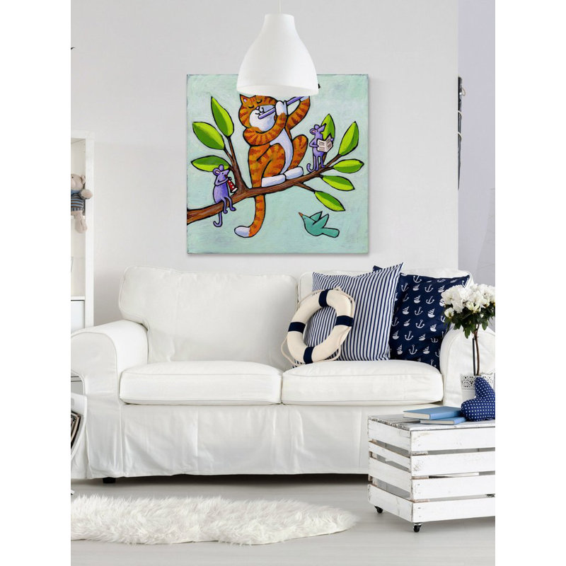 Janet Nelson - Wrapped Canvas Painting, 81cm H x 81cm W x 3.81cm D