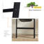 Échelle de couverture en bois 58 "avec tablettes-75404345