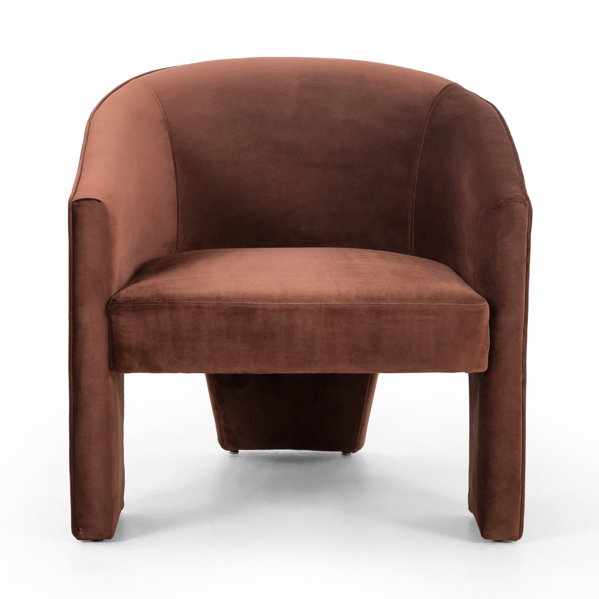 Brayson Upholstered Barrel Chair, Auburn