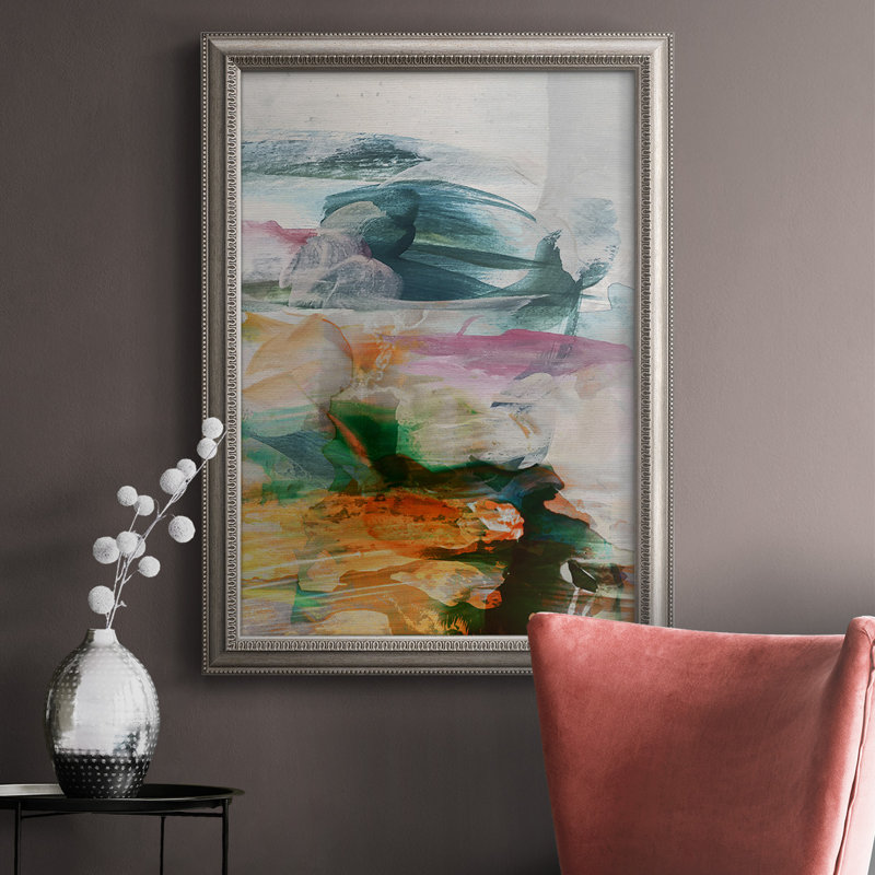Mouvement abstrait II - reproduction d'art sur toile, H 27 po x l 18 po x P 2,5 po