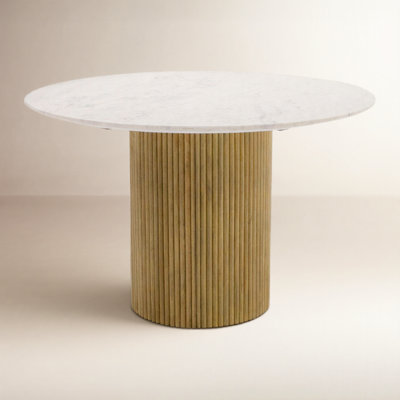 Carmela 47'' Round Marble Dining Table