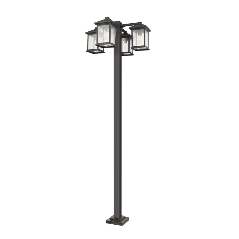 Lampadaire 4 lumières 99 "Lovette (double), Bronze huilé