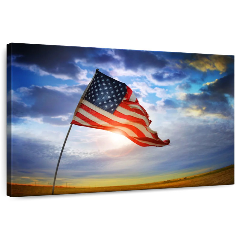 Borges American Flag Glory, 24" H x 36" W