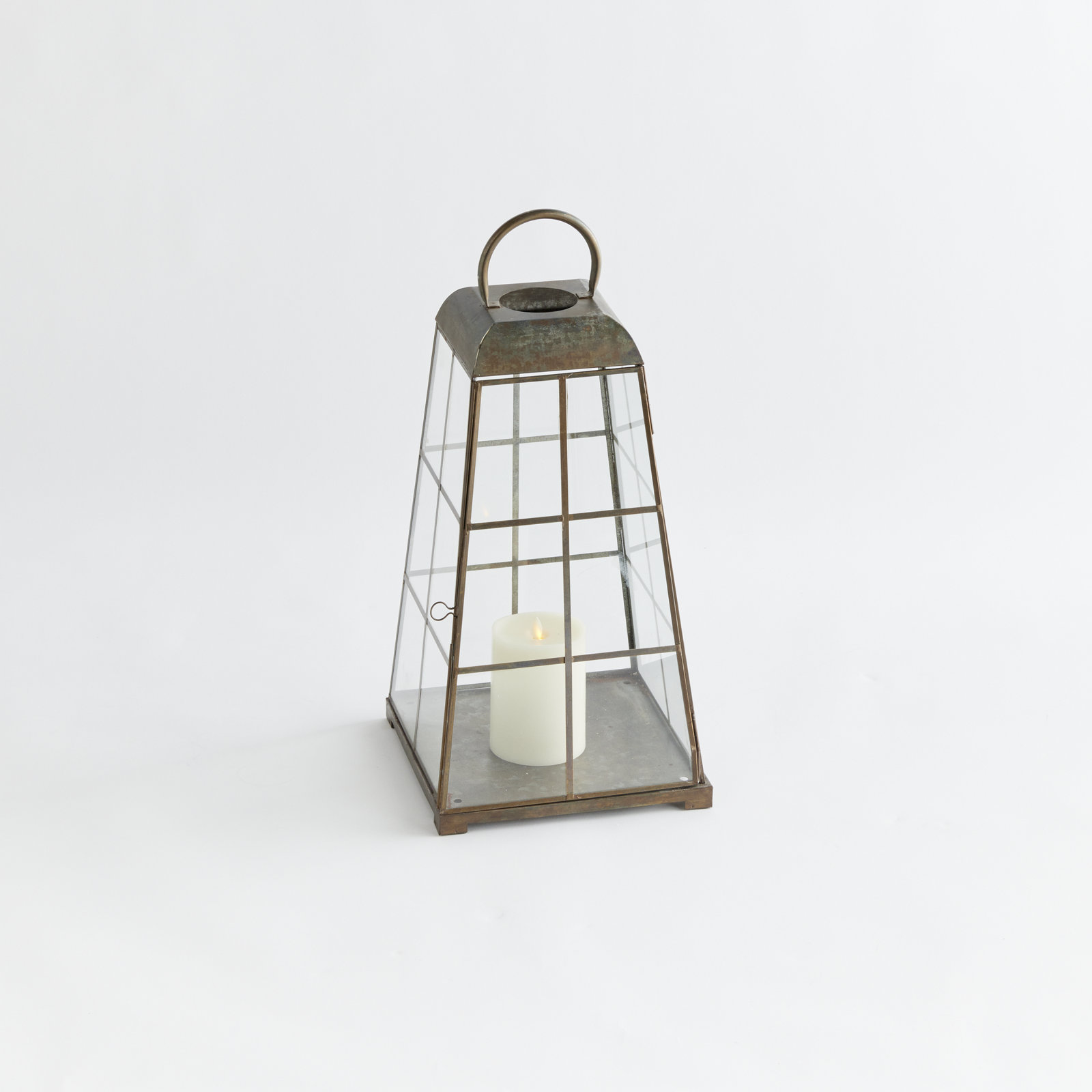 Alansont Lantern Small, 21.75" H x 10" W x 10" D