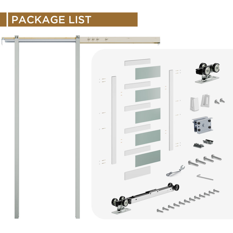 Porte standard en verre givré 5-Lite, 36 po x 80 po