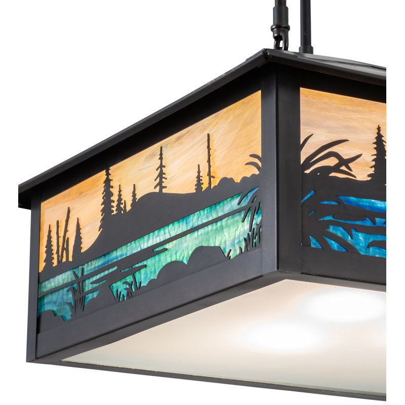Fly Fishing Creek 3 - Light Pendant