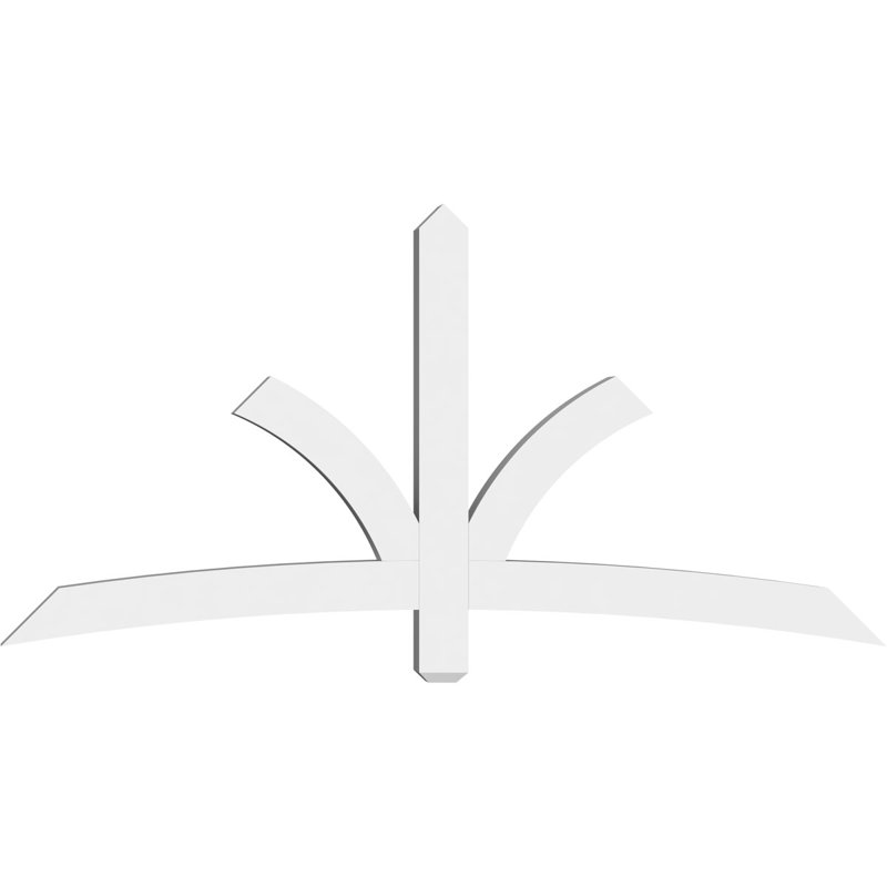 Support pour pignon Davenport, H 36 po x l 72 po (pas: 12/12), P 4 po x F 4 po, PVC