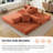Addisin King-Size Foldable Sleeper Sofa Bed – Convertible Compression Mattress Couch with 2 Removable Bolster Armrests & 2 Pillows-835783584