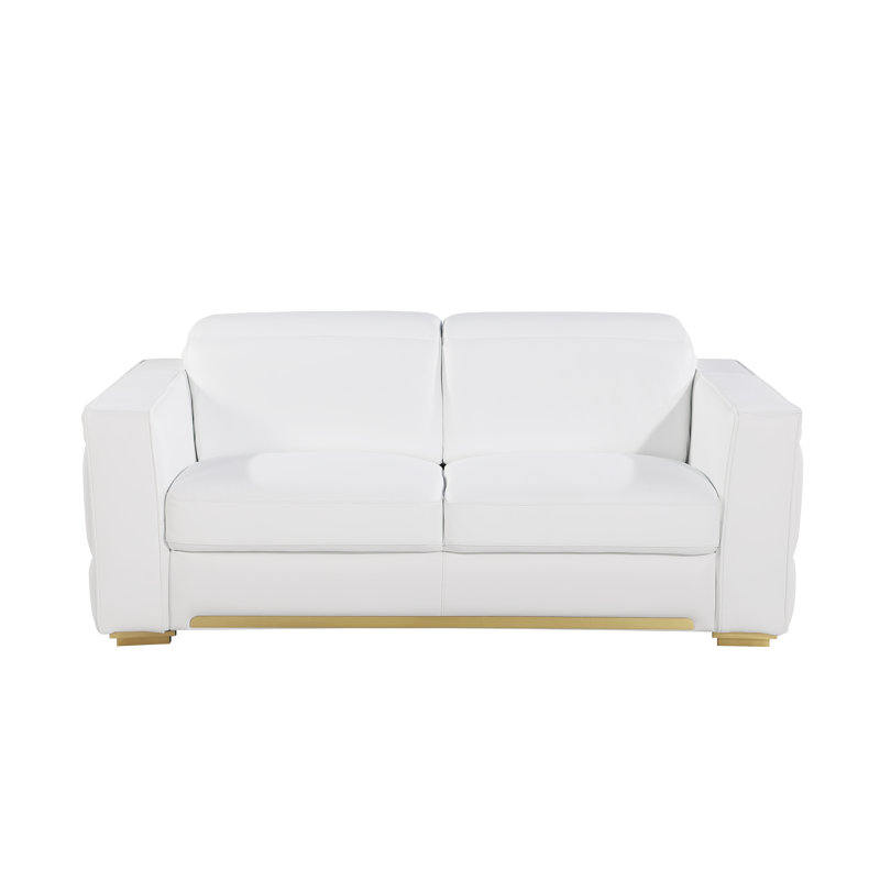 Causeuse Raymod, Or, Blanc