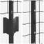 vidaXL Fence with Post Segment Outdoor Barrier Garden Terrace Divider Boundary-114618736-114618732